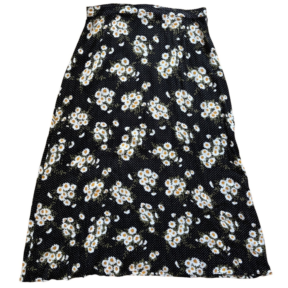 Vintage rare 90s Jessica ditsy floral daisy polka dot twee cottagecore skirt